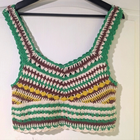 NEW Zara | Crochet Crop Tank - Picture 6 of 8
